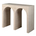 Travertine Effect Double Arch Console Table 98cmD