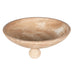 Travertine Effect Footed Bowl 33cm