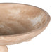 Travertine Effect Footed Bowl 33cm