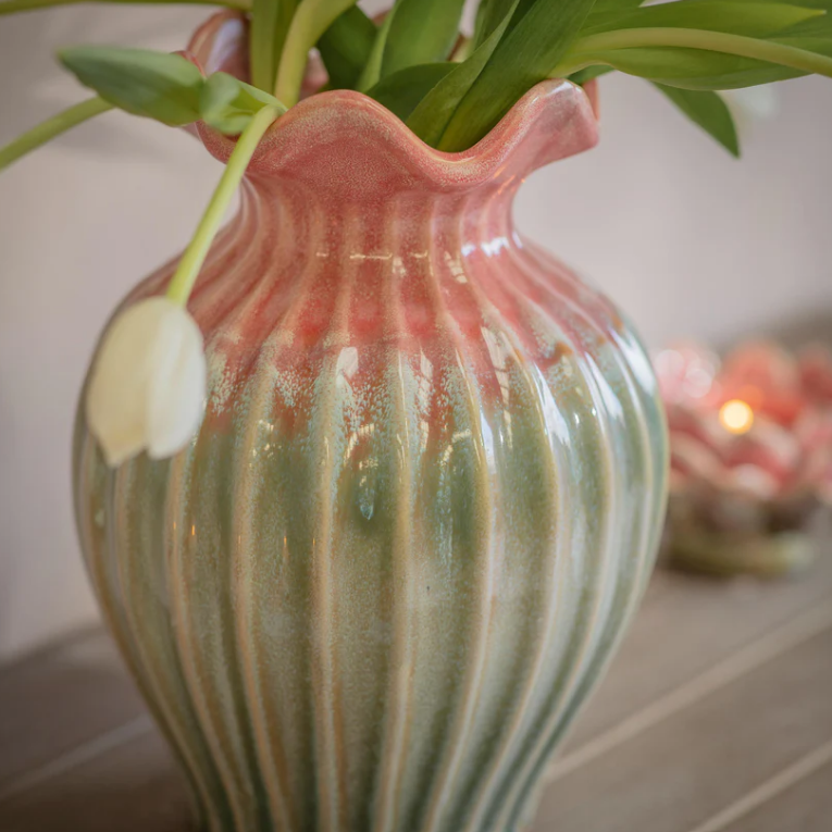 Tresco Scallop Vase 29cm B | Annie Mo's