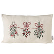 Triple Christmas Branch Motif Cushion 50cm x 30cm | Annie Mo's