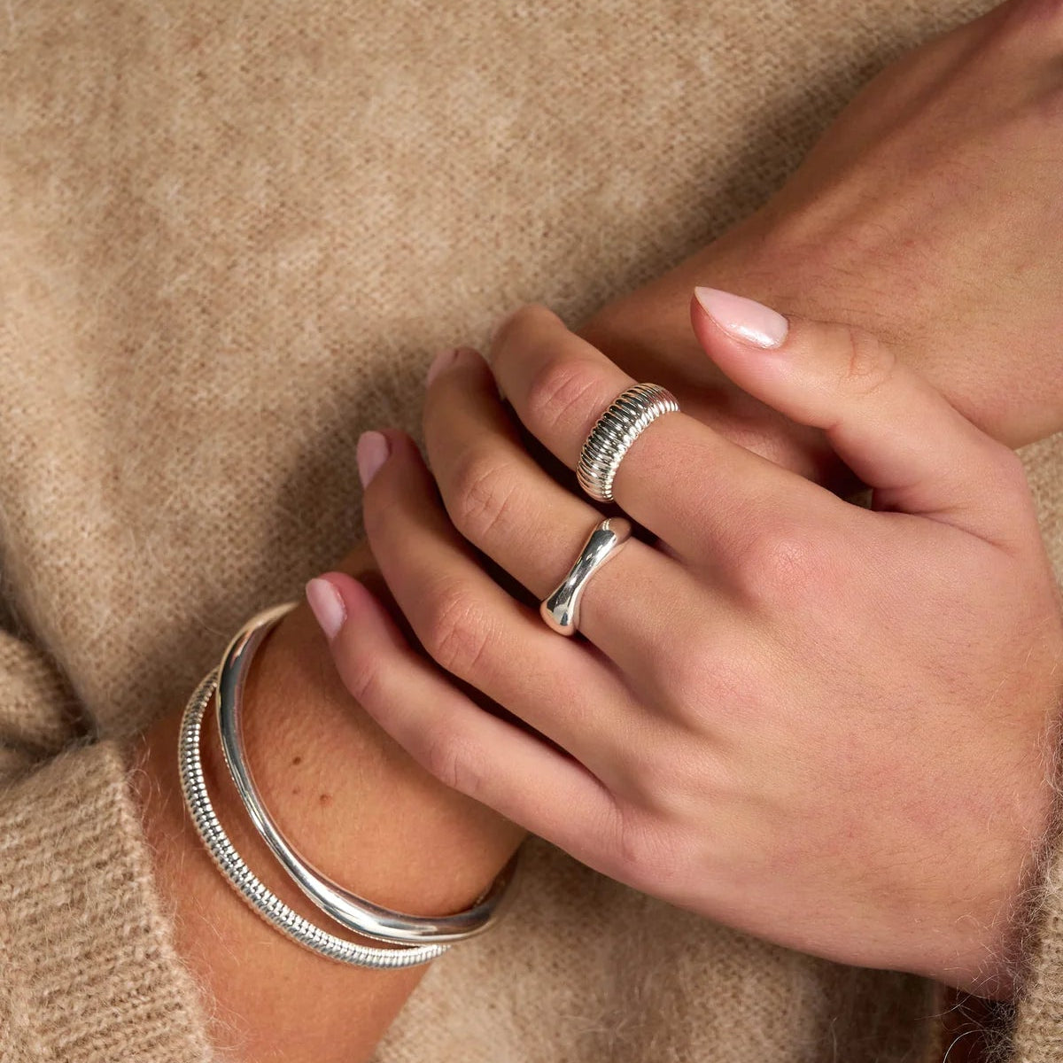 Sunlit Ring Silver