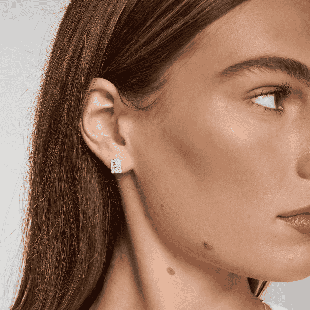 Cascade Stud Earrings Silver
