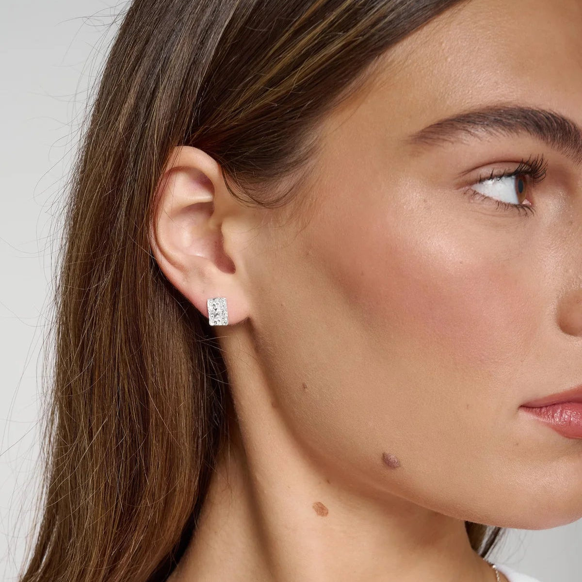 Cascade Stud Earrings Silver | Annie Mo's