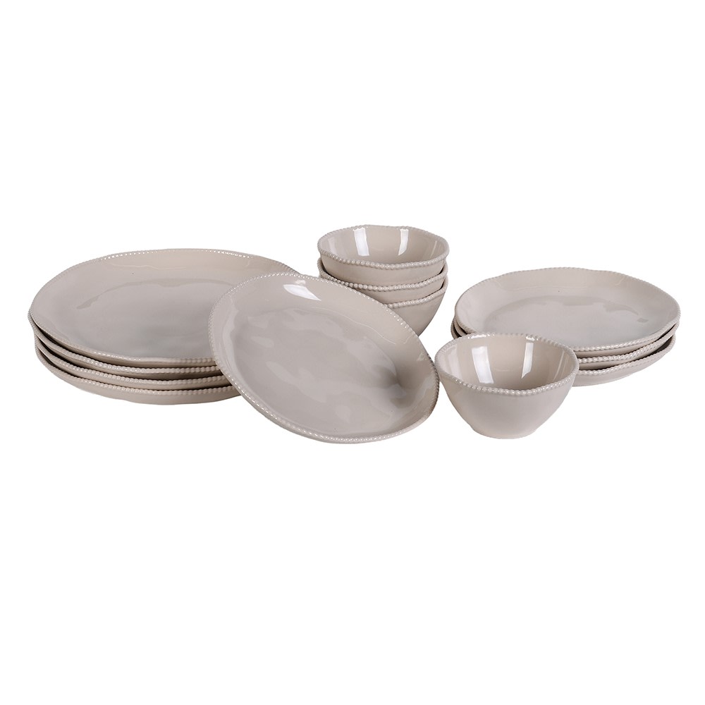 Twelve Piece Pebble Dinner Set | Annie Mo's