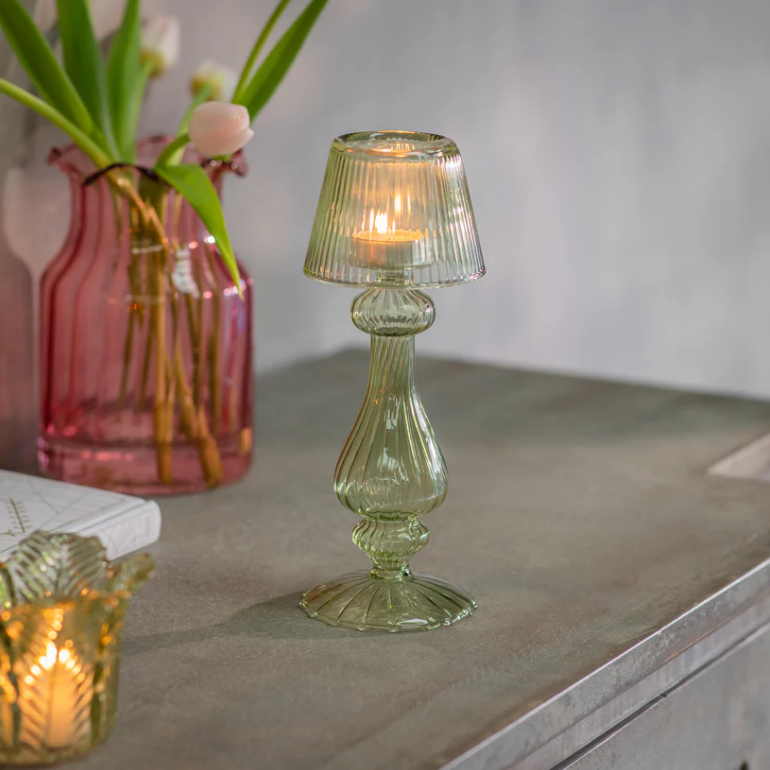 Twyford Sage Candlestick 23cm | Annie Mo's 