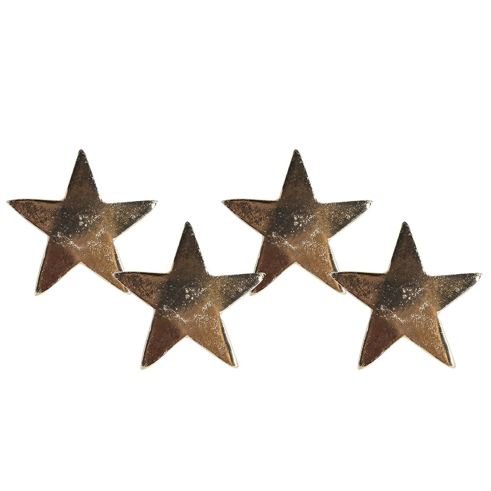 Set of Four Golden Star Candle Pins 7cm | Annie Mo's