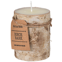 Small Birch Bark Candle 10cm x 8cm | Annie Mo's