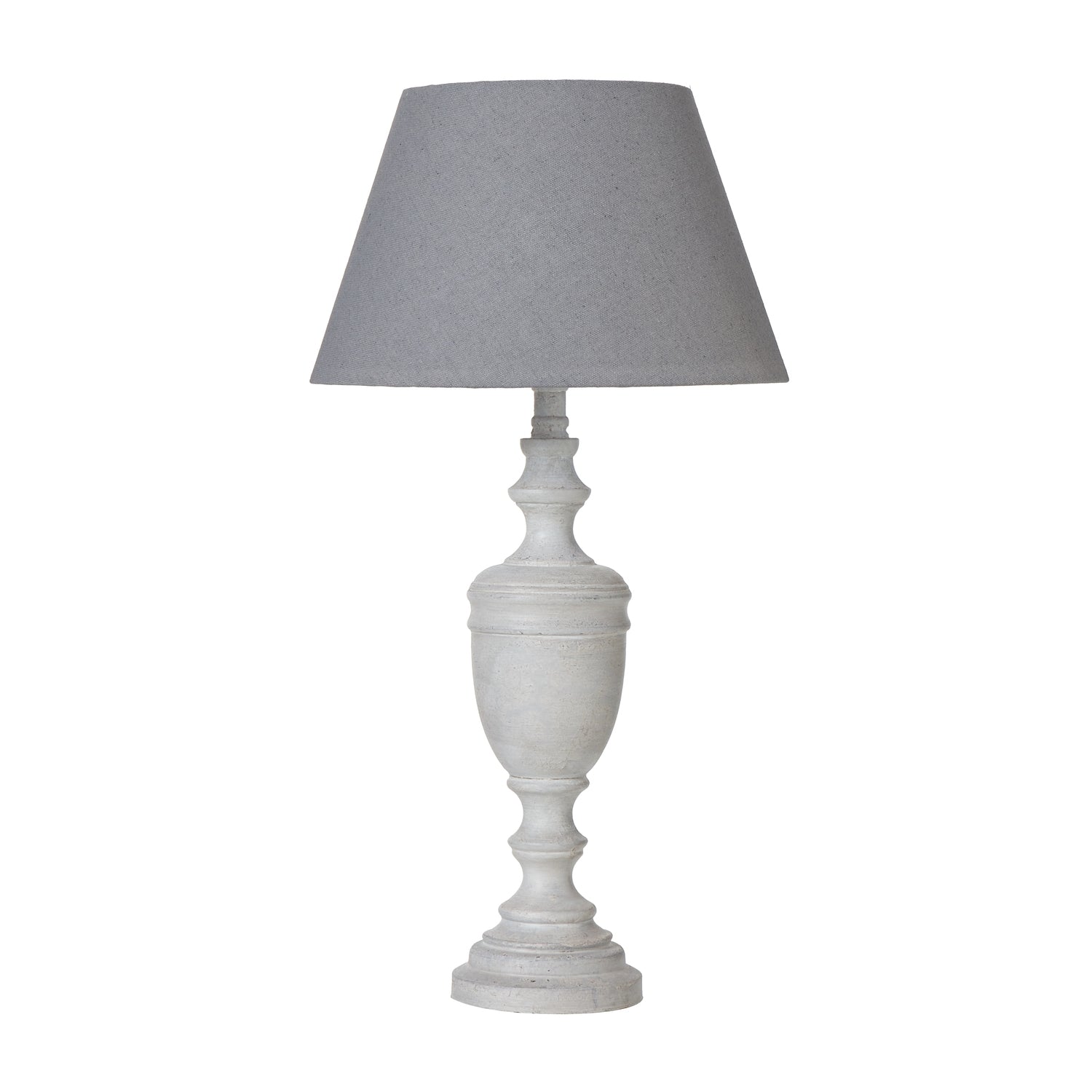 Urn Table Lamp With Linen Shade 45cm