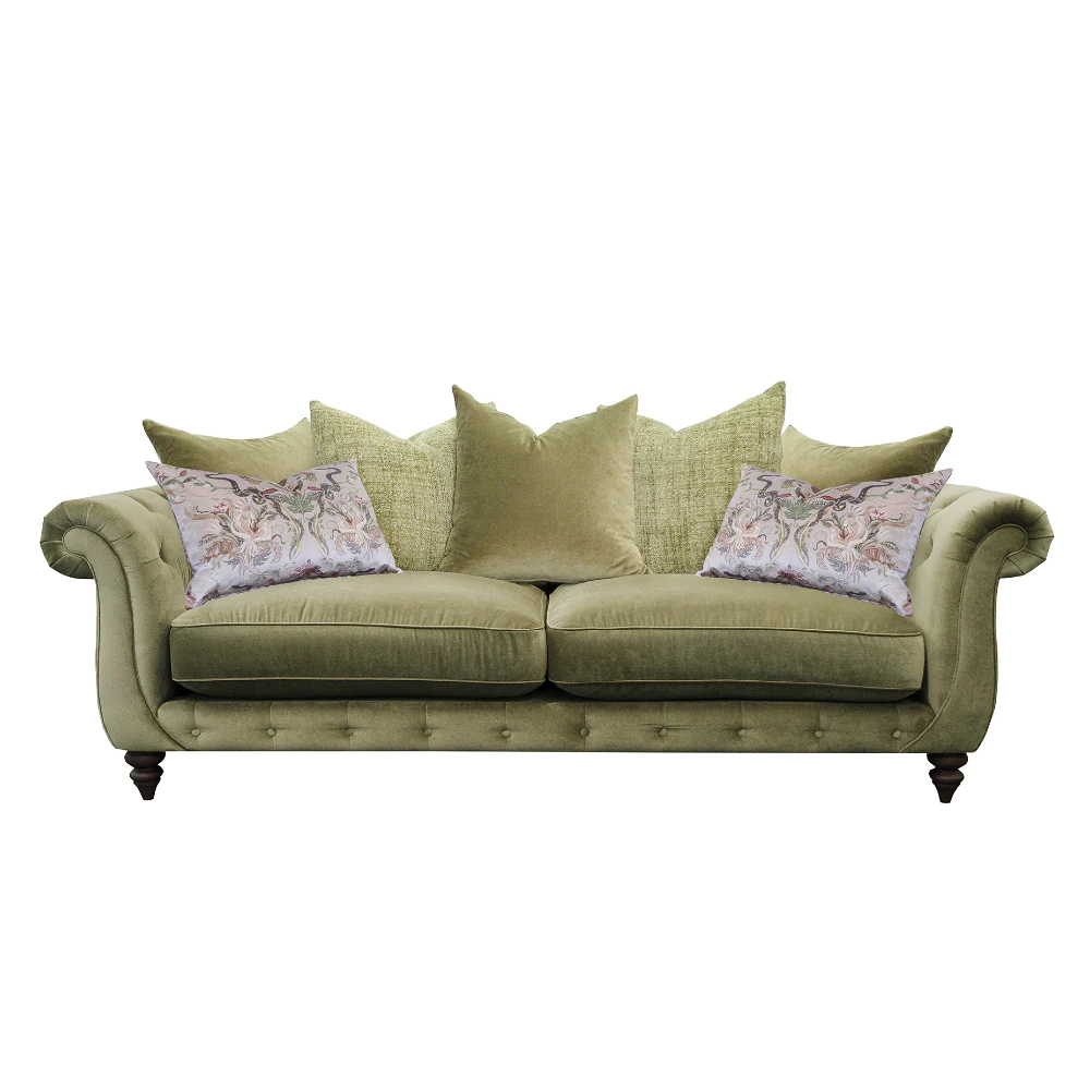Utopia Three Seat Sofa - Pillow Back | Fabrics | Annie Mo's