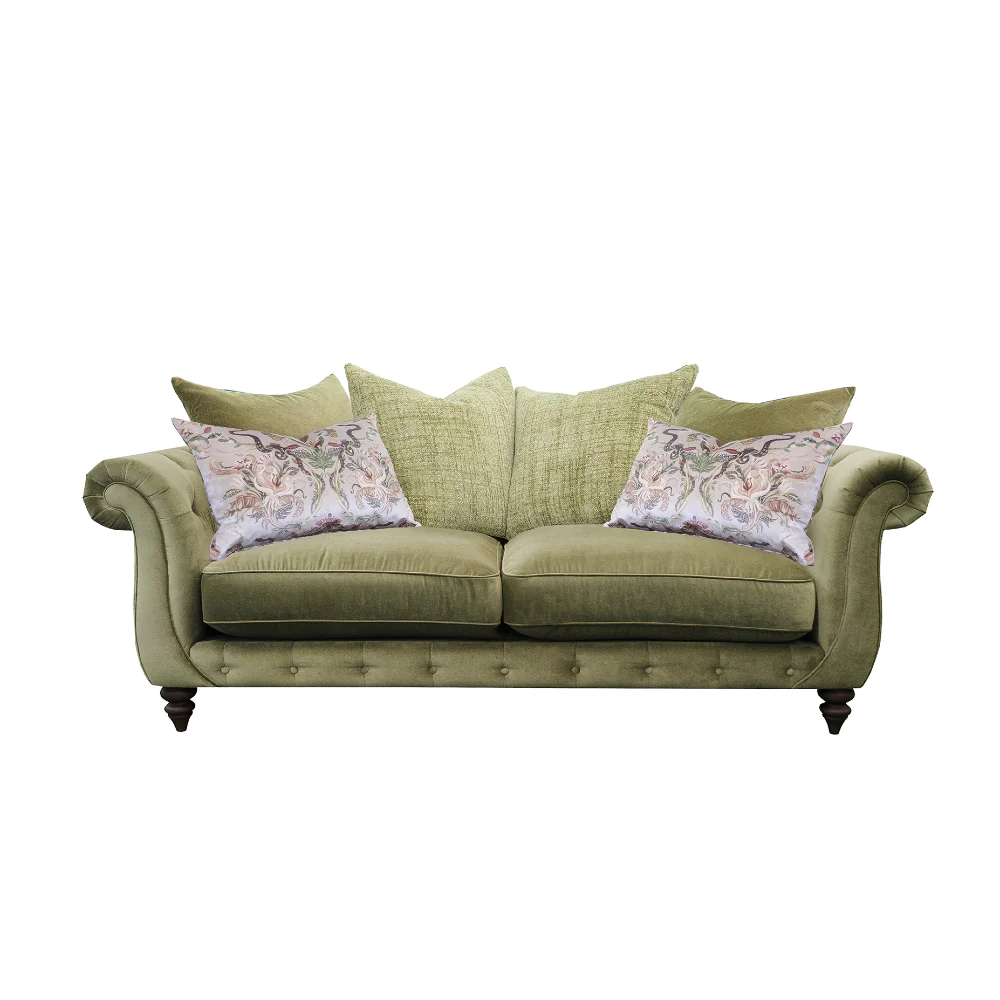 Utopia Two Seat Sofa - Pillow Back | Fabrics | Annie Mo's