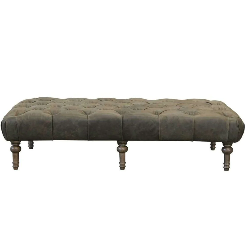 Victoria Footstool | Leathers | Annie Mo's