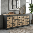 Vintage Industrial 15 Drawer Sideboard 200cm