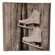 "Vintage Skates" Handmade Linen Hardcover Notebook