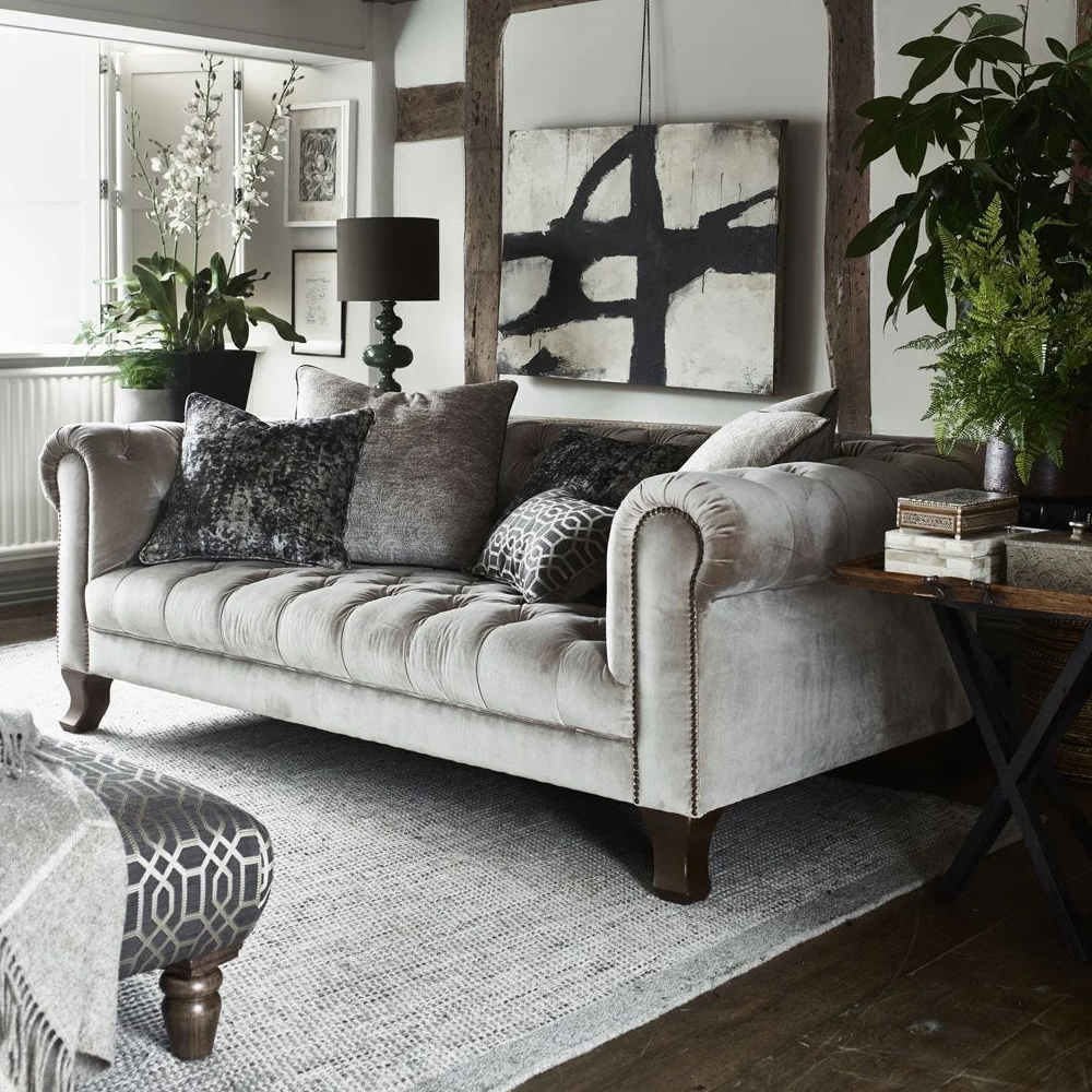 Vivienne Midi Sofa - DEEP VERSION | Fabrics with Cushion Pack
