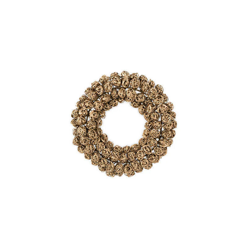 Madhi Mini Wreath Bauble - Brass 12cm | Annie Mo's C