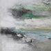 Celadon Abstract Textural Painting 120cm