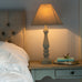 French Grey Table Lamp with Shade 51cm