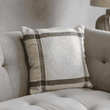 Walden 40cm Natural and Black Thick Lattice Cushion | Annie Mo's