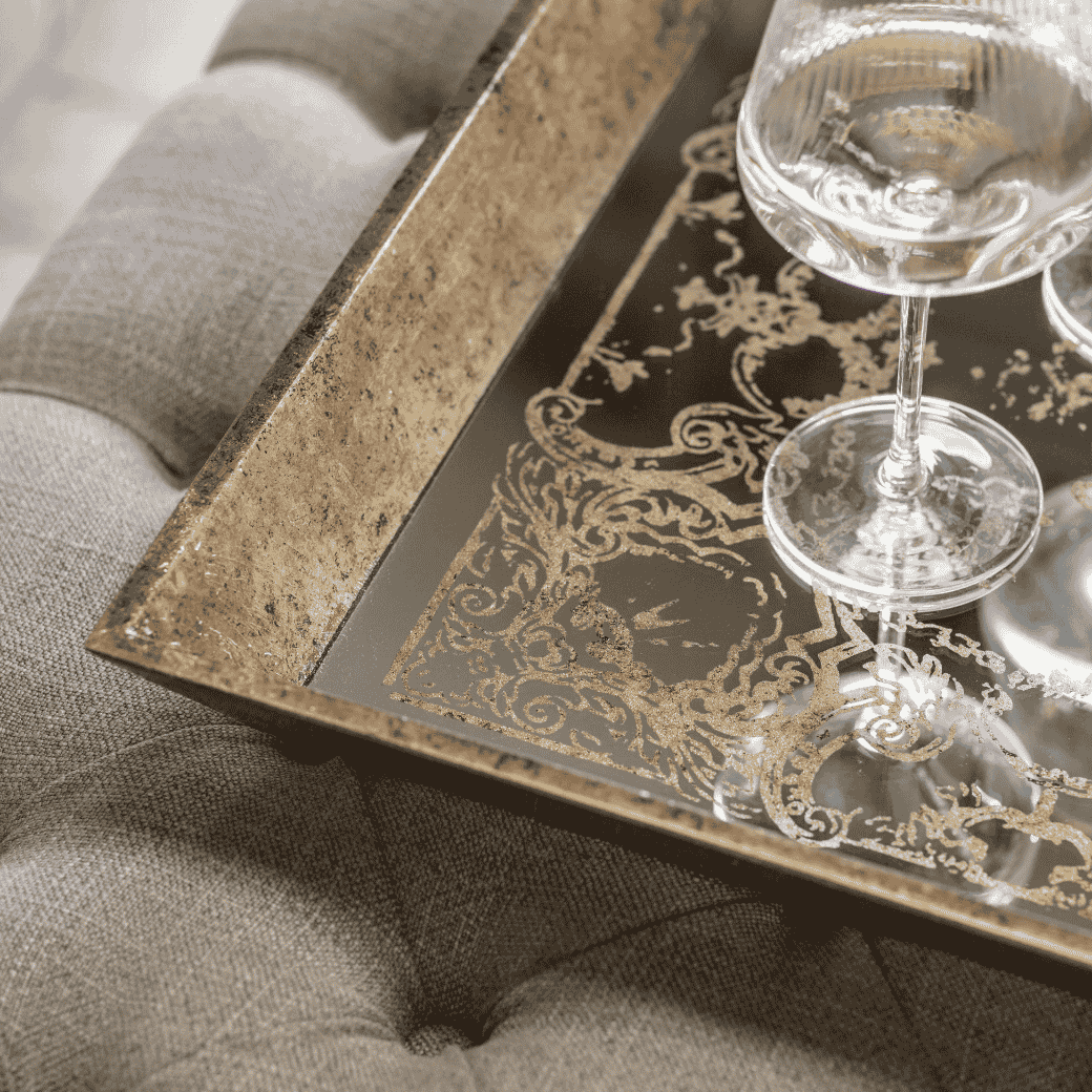 Waltham Tray with Decorative Pattern-B