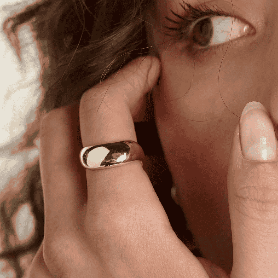 Wave Ring Gold | Annie Mo's