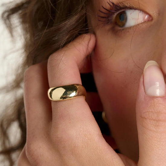 Wave Ring Gold | Annie Mo's