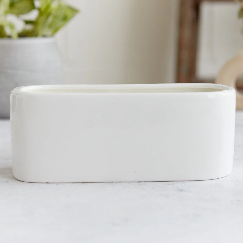 White Baguette Candle - Sandalwood and Musk-B