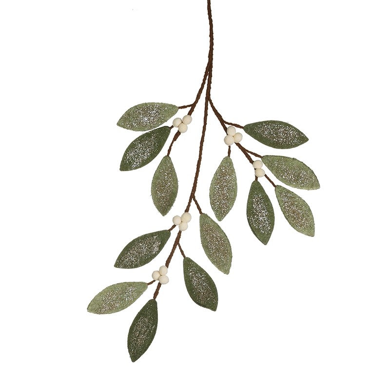 White Berry and Mixed Leaves Stem 60cm | Annie Mo's