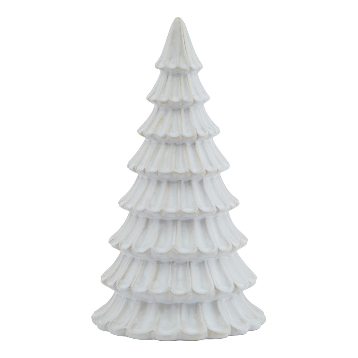 White Ceramic Fir Tree 25cm | Annie Mo's