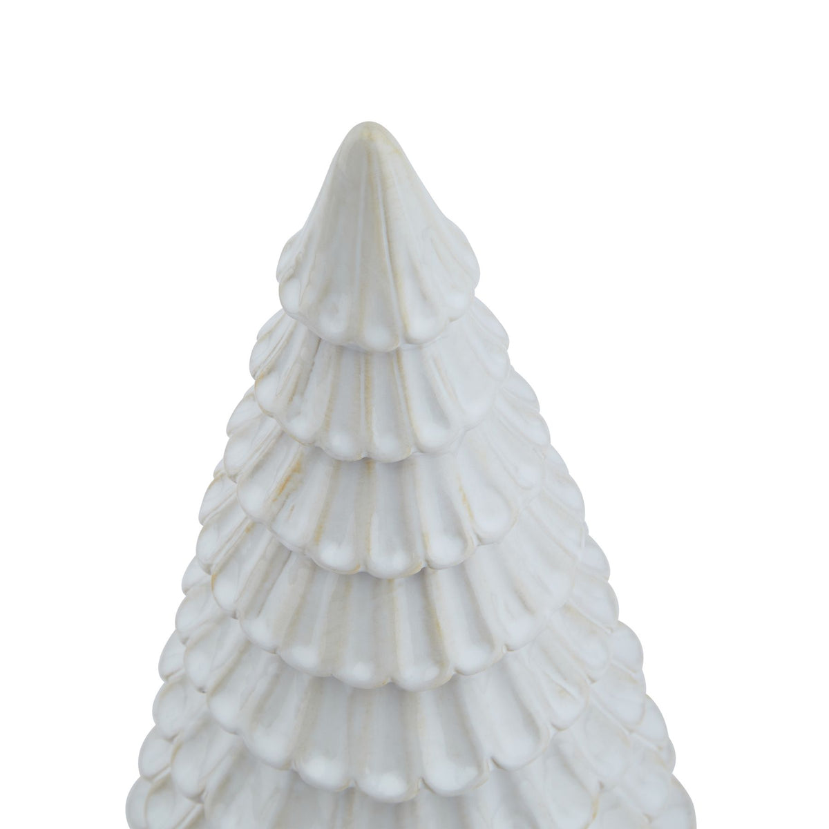 White Ceramic Fir Tree 25cm-C
