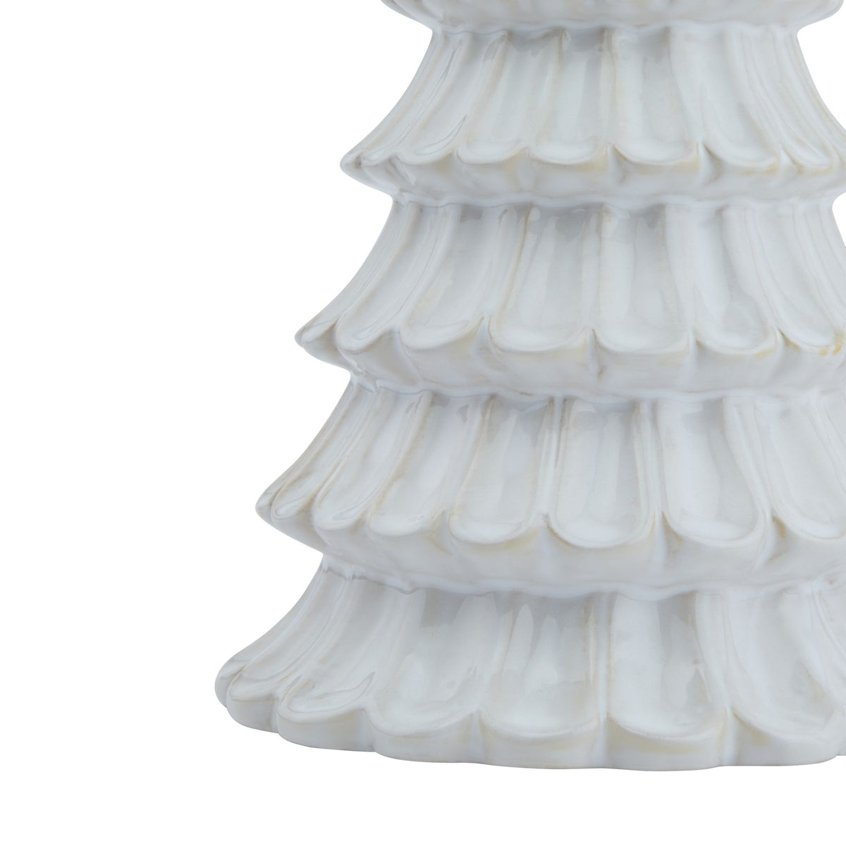White Ceramic Fir Tree 25cm