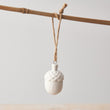 White Hanging Acorn 4.5cm | Annie Mo's