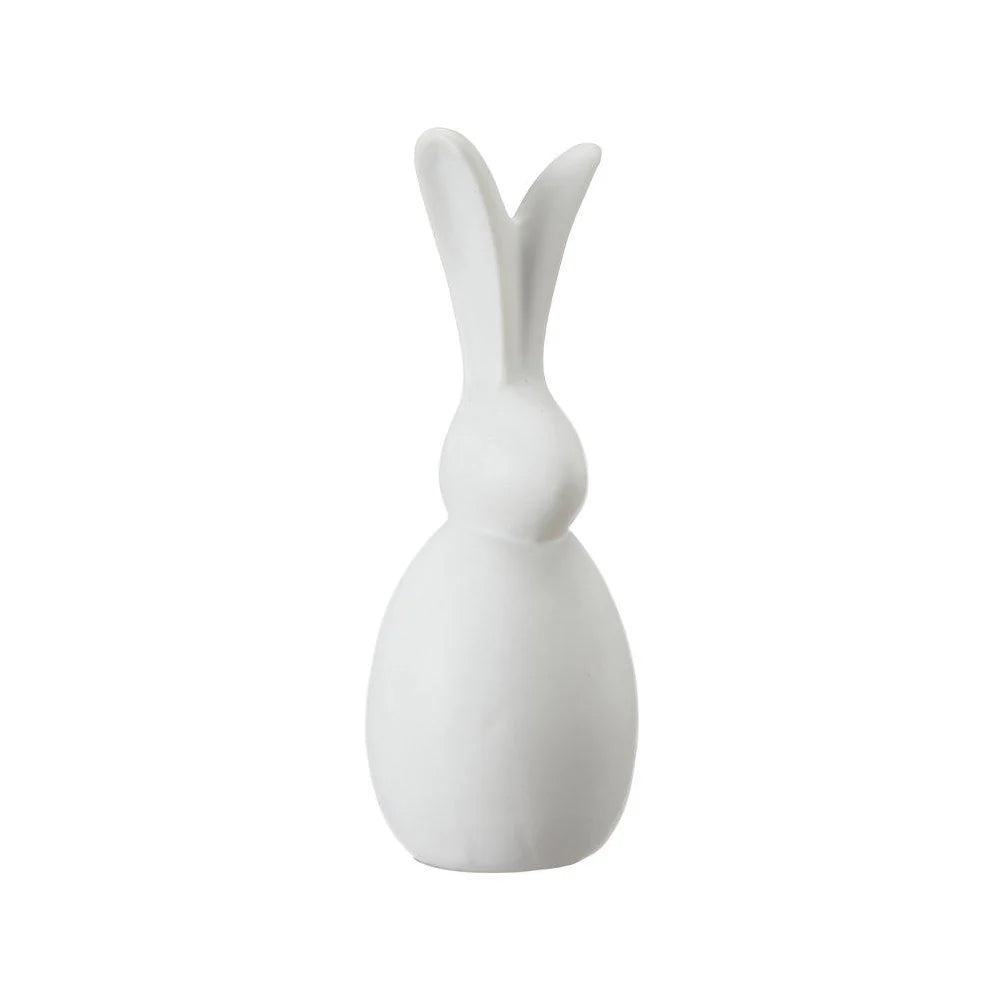White Matt Porcelain Bunny Rabbit Decor