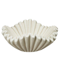 White Melange Wave Bowl 27cm | Annie Mo's