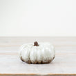 White Natural Glazed Pumpkin 10cm | Annie Mo's