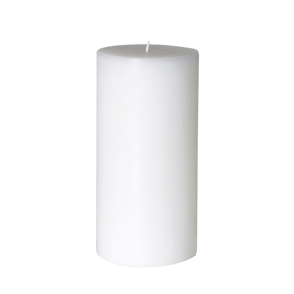 White Pillar Candle 20cm x 10cm | Annie Mo's