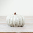 White Porcelain Pumpkin Ornament 13cm | Annie Mo's