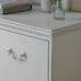 White Loumarin Distressed Secretary Desk 122cm