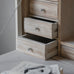 White Loumarin Distressed Secretary Desk 122cm