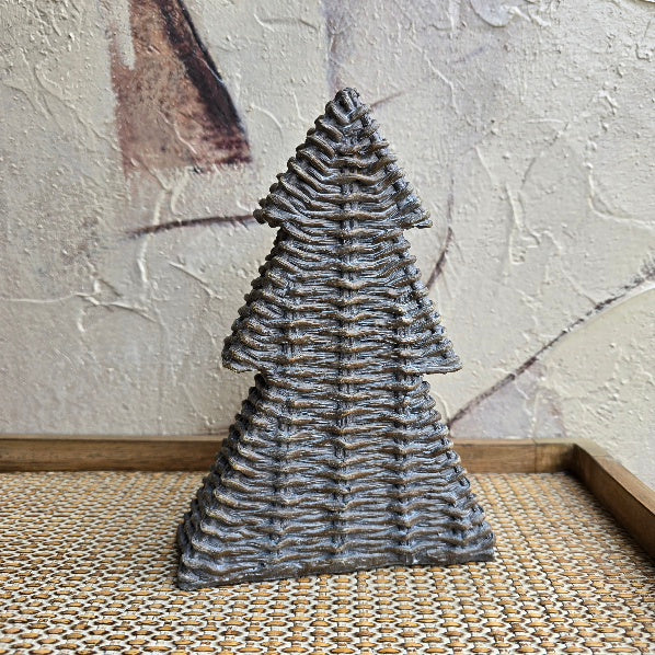 Wicker Effect Table Tree Decoration 21cm 1