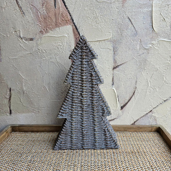 Wicker Effect Table Tree Decoration 32cm 1