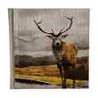 Wild Deer" Handmade Linen Hardcover Notebook