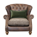Wilson Wing Chair - Leather Fabric Combination