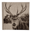 "Winter Deer" Handmade Linen Hardcover Notebook | Journal