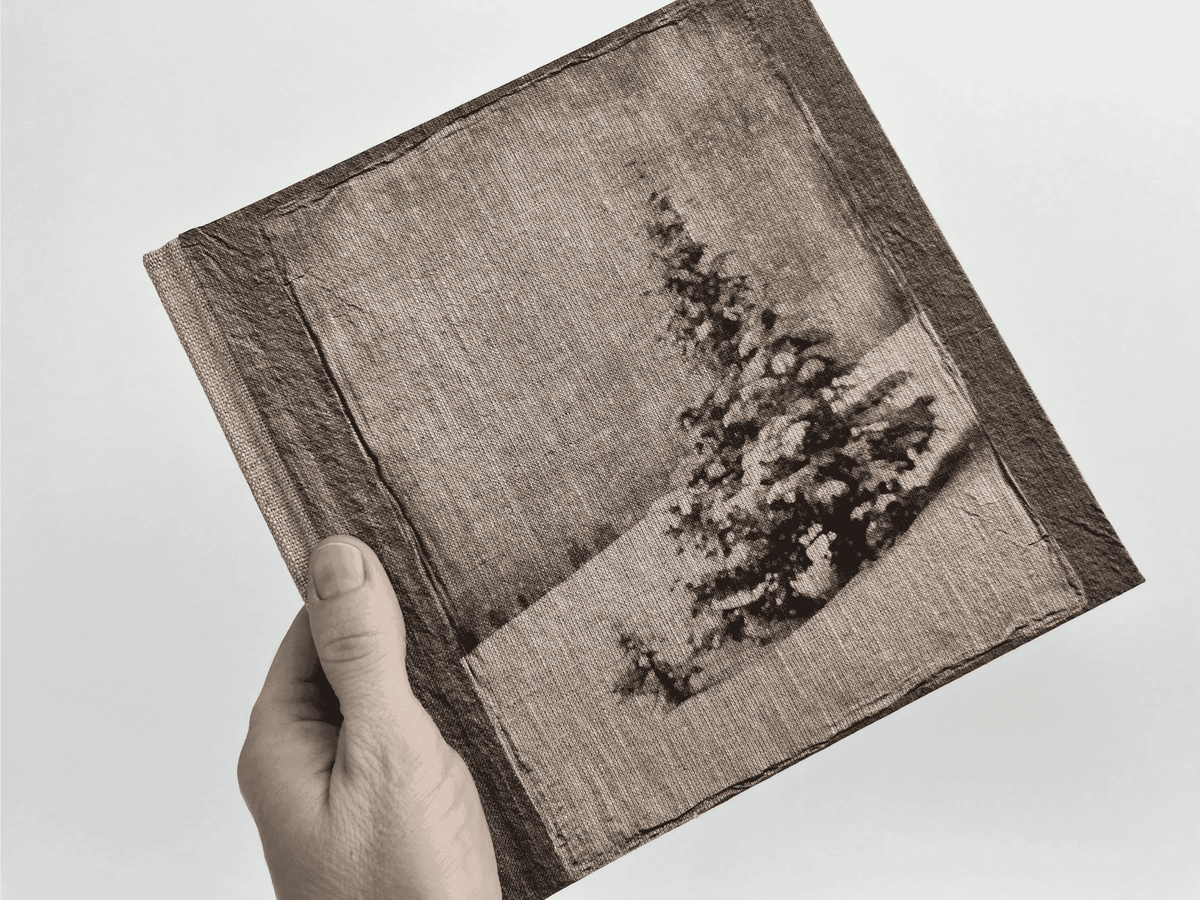 "Winter Spruce" Handmade Linen Hardcover Notebook | Journal