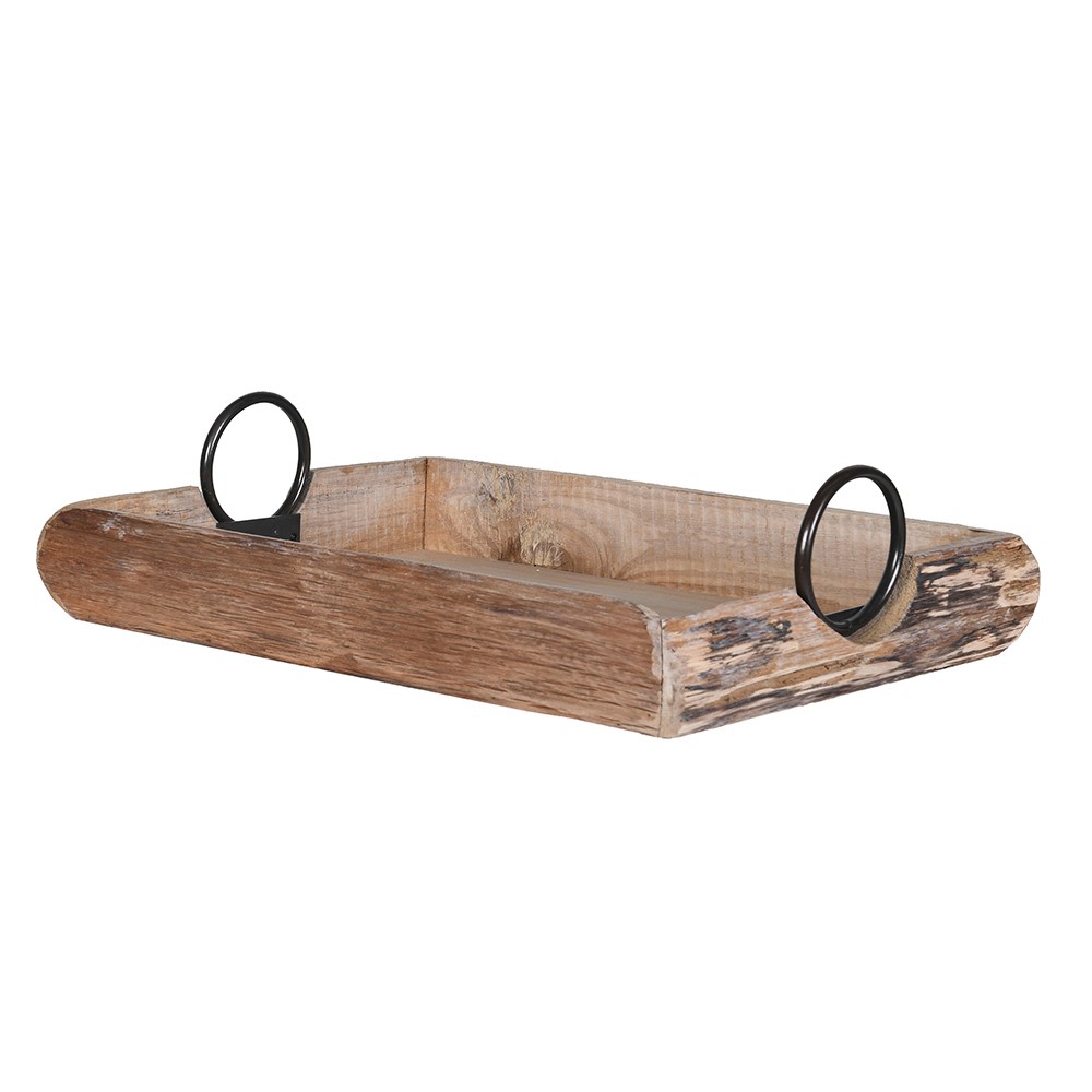 Wooden Tray with Handles 