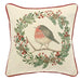 Robin and Wreath Cushion 43 x 43cm | Annie Mo's