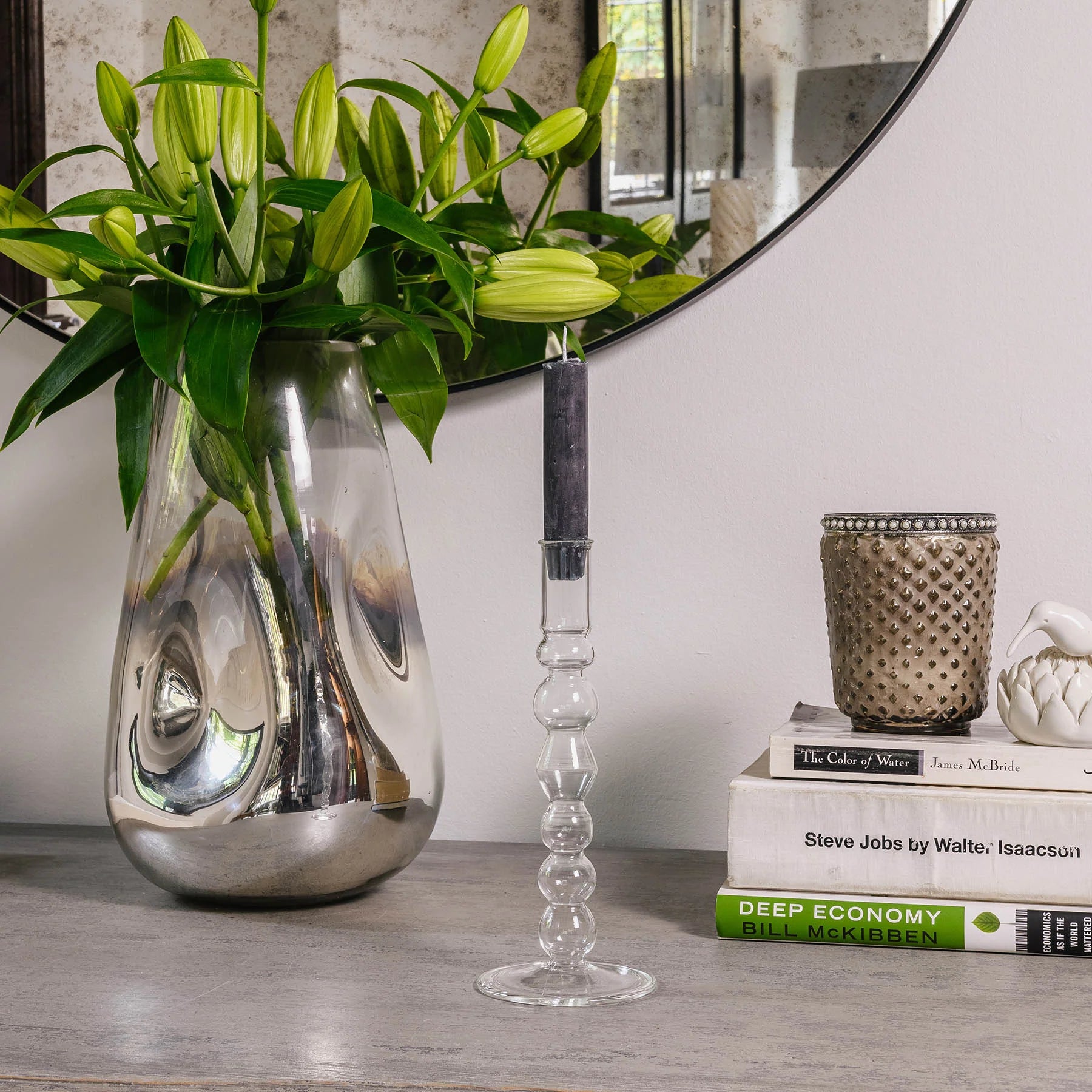 Bowmore Glass Candlesticks - Choice of Size