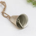 Bell Decoration Antiqued Silver 7cm
