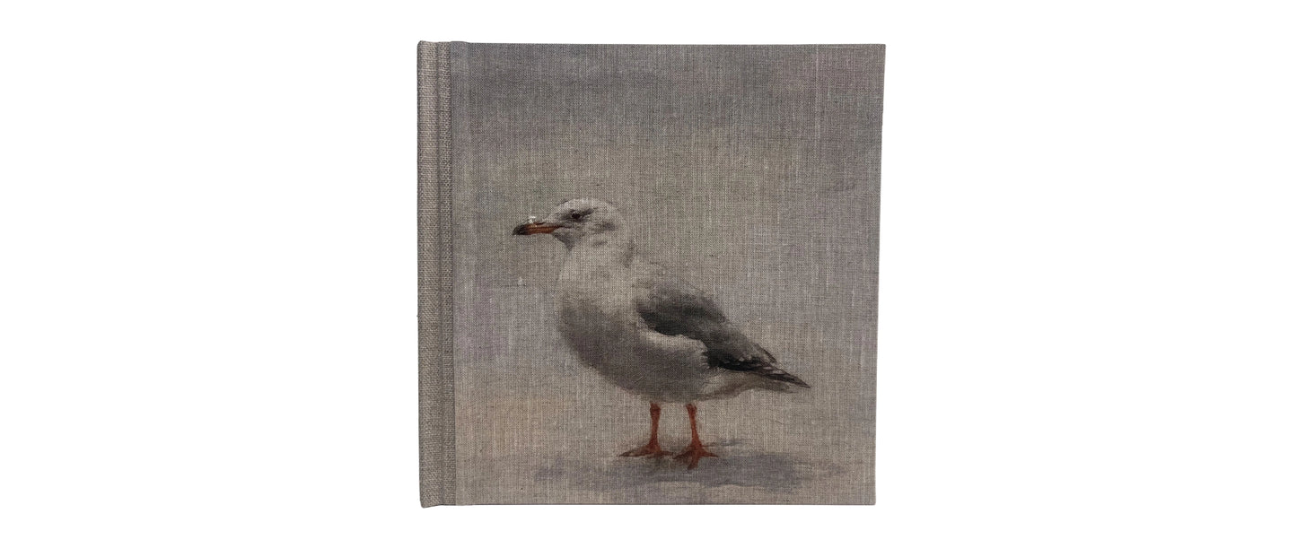 "Seagull" Handmade Linen Hardcover Notebook | Journal